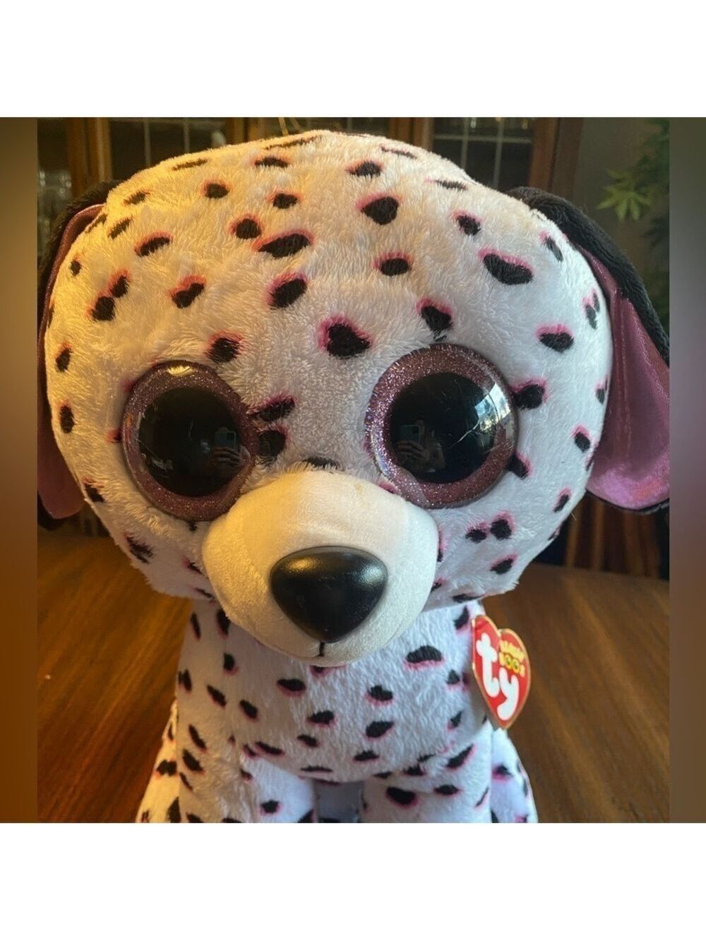 Ty Beanie Boo Georgia the Dalmatian Large 16” Stuffy - Picture 2 of 6